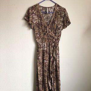 High Low Cheetah Print Dress